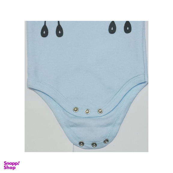 بادی آستین کوتاه نوزادی مدل 6232 مجموع 2عددی رنگ ابی