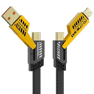 کابل USB/Type-C به Lightning/Type-C پاورمکس مدل PM-004 طول 1.2 متر