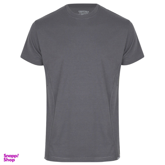 تی شرت آستین کوتاه مردانه دلمود مدل 249012515 رنگ طوسی