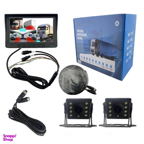 ست دوربین و مانیتور ثبت وقایع خودرو سنگین و نیمه سنگین مدل TruckDual
