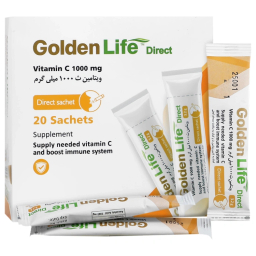 ساشه ویتامین سی 1000 میلی گرم گلدن لایف بسته 20 عددی