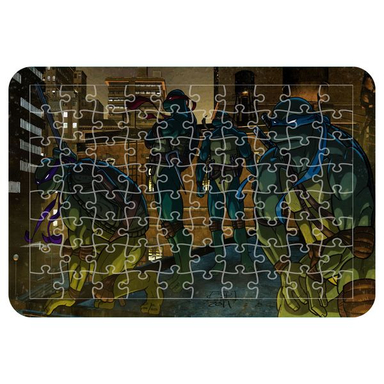 پازل 54 تکه اطلس آبی طرح کارتون لاک پشت های نینجا مدل P1537