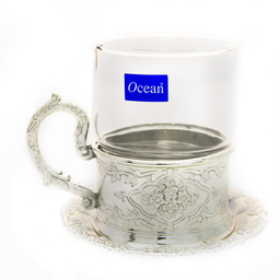 ست فنجان و نعلبکی مدل رز بسته 12 عددی