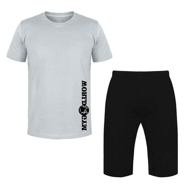 ست راحتی تیشرت و شلوارک مردانه طرح GYM کد L41