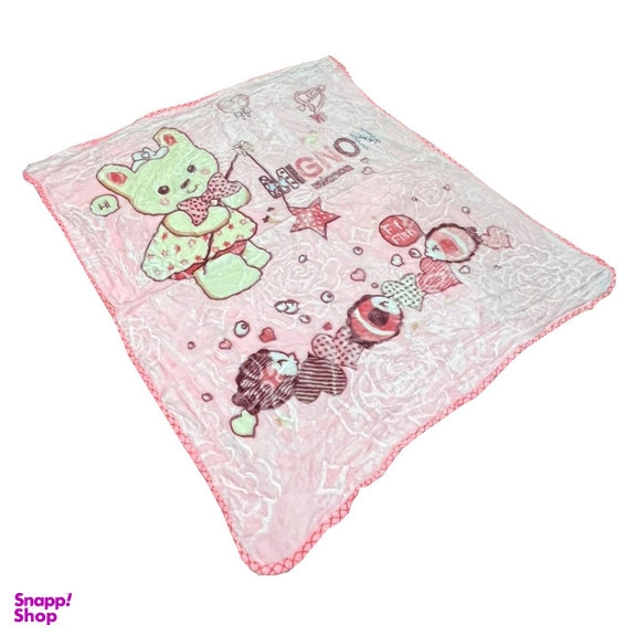 پتو کودک و نوزاد مدل خانم خرسی سایز 120×100 سانتی متر