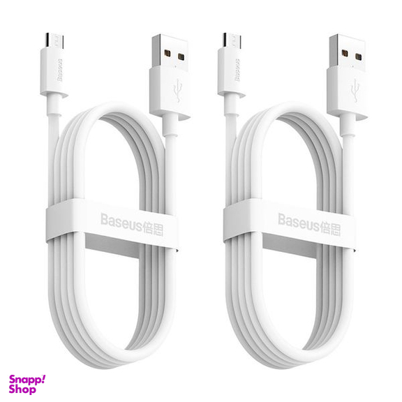 کابل USB به MicroUSB بیسوس مدل TZCAMZJ-02 طول 1.5 متر مجموعه 2 عددی