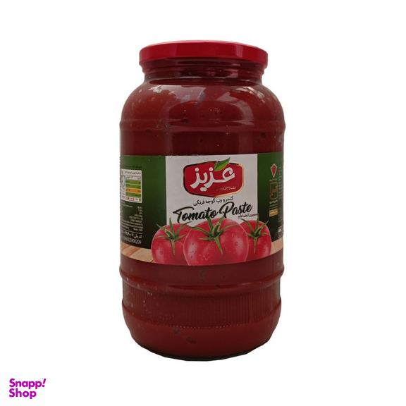 کنسرو رب گوجه فرنگی عزیز وزن 1250 گرم