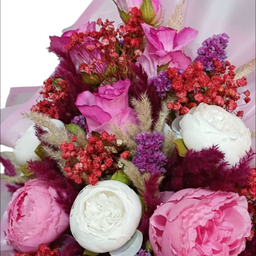 باکس گل مصنوعی کد 68 رنگ صورتی