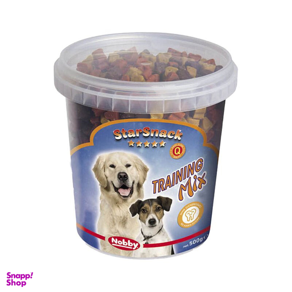 تشویقی سگ نوبی مدل سطلی ترینینگ میکس وزن 500 گرم