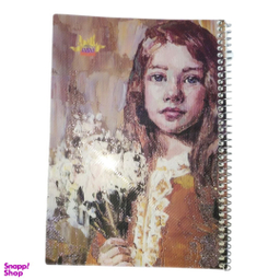 دفتر زبان 50 برگ شمس طرح دختر