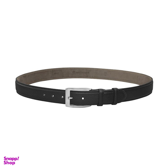 کمربند مردانه نوین چرم مدل دو دوخت فلوتر کد 3.5 FM-BT0642-2 رنگ مشکی