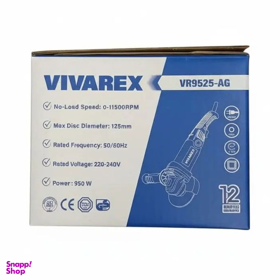 مینی فرز دسته بلند 950 وات ویوارکس مدل VR9525-AG کد MT0423