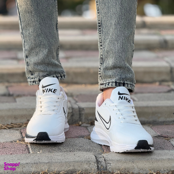 کفش اسپرت مردانه مدل نایکی زوم کد NDRNA1033 رنگ سفید