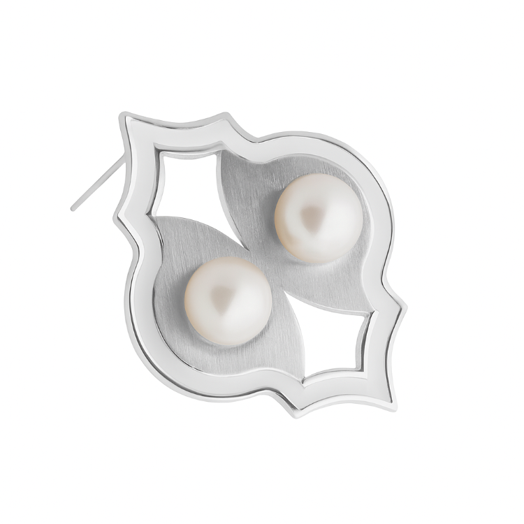 سنجاق سینه نقره زنانه مدل پرتو