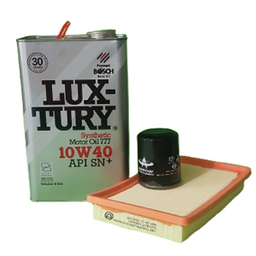 پک روغن موتور بوش مدل لاکچری 10W40 به همراه فیلتر روغن و هوا مبین مناسب برلیانس 220