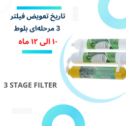 فیلتر تصفیه آب یخچال و فریزر بلوط مدل گیاهی BL 601 مجموعه 6 عددی