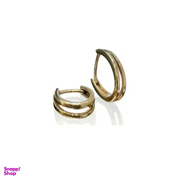 گوشواره طلا 18 عیار زنانه گالری سپینود مدل حلقه ای