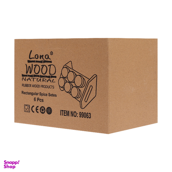 جای ادویه لونا مدل کژال مجموعه 6 عددی