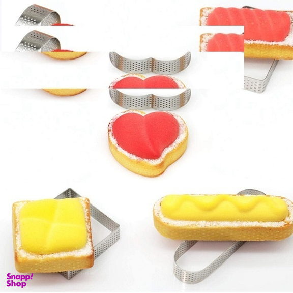 رینگ و قالب تارت به گز مدل مربع کد 11