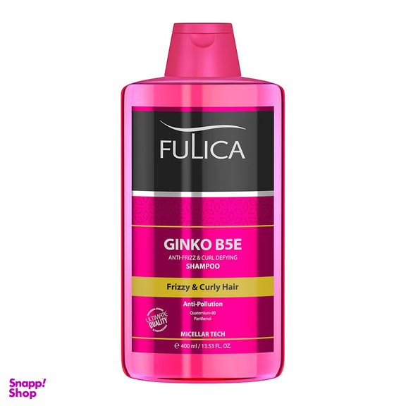 شامپو مو فولیکا مدل GINKGO B5E مناسب موهای شکننده و مجعد و وزدار حجم 400 میلی لیتر