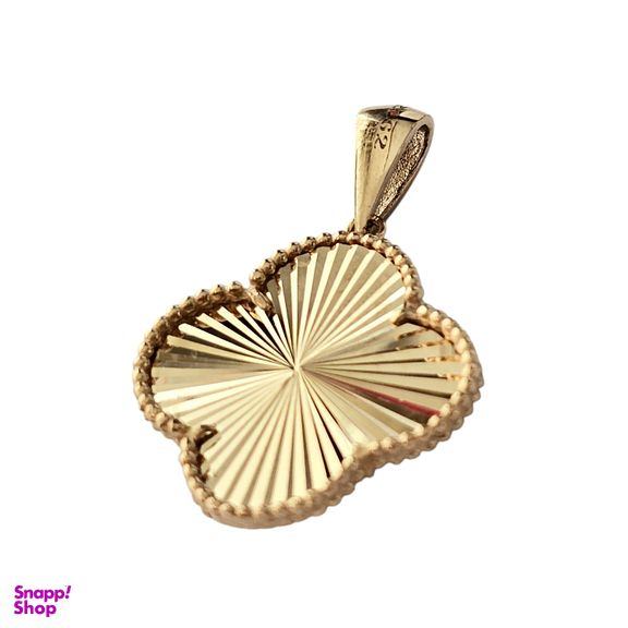 پلاک گردنبند طلا 18 عیار زنانه طرح ونکلیف لوکس