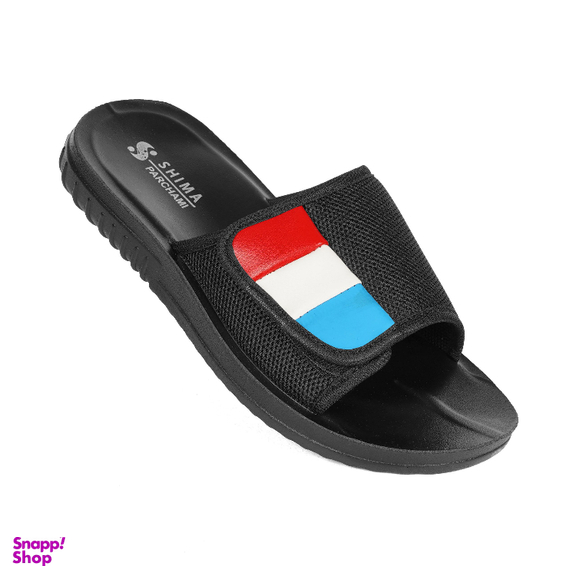 دمپایی مردانه شیما مدل Flag رنگ مشکی