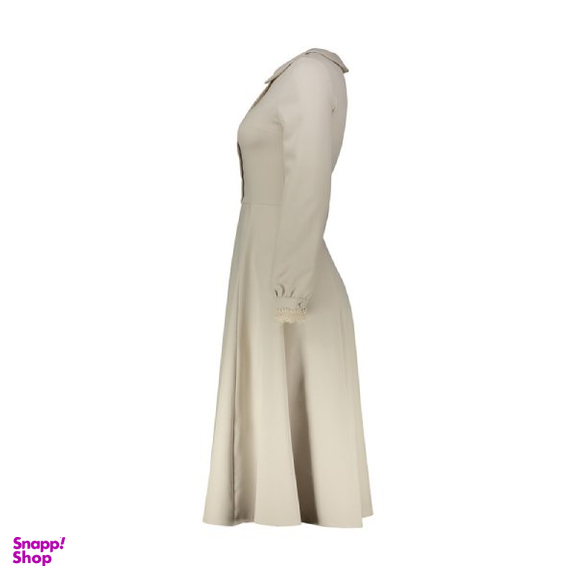 پیراهن زنانه برنس مدل آپامه رنگ کرم