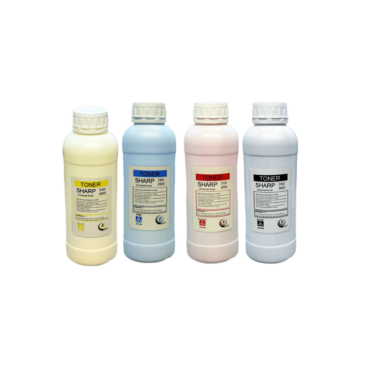 ست تونر اکو شارپ مدل 2600-3100 حجم 1 کیلوگرم بسته 4 عددی