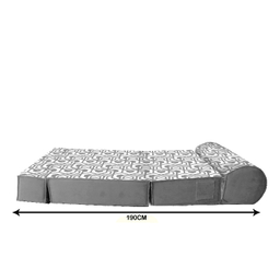 کاناپه تخت شو یک نفره نوپه هوم مدل هندسی کد M1053