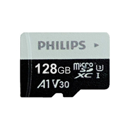 کارت حافظه MicroSDHC فیلیپس مدل A1-V30 کلاس 10 استاندارد UHS-I U3 سرعت 80MBps ظرفیت 128 گیگابایت