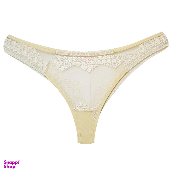 ست شورت و سوتین زنانه برتا مدل شکوفه بهاری فنردار کد 5121-6050-CC رنگ کرم