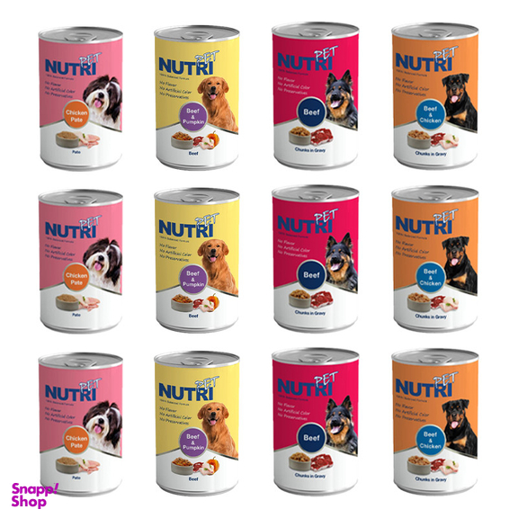 کنسرو سگ نوتری پت مدل Newpack وزن 425 گرم بسته 12 عددی