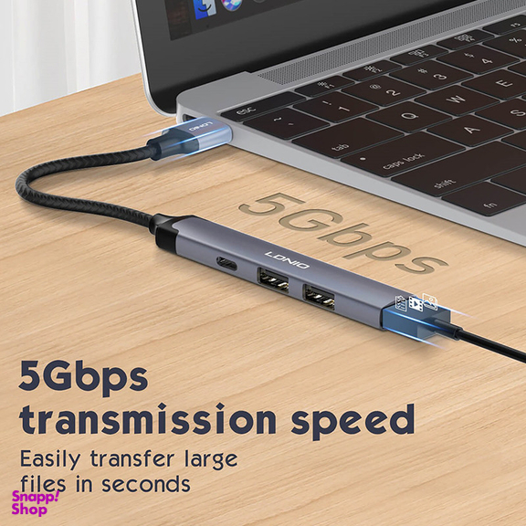 هاب 4 پورت USB-A الدینیو مدل DS-44C
