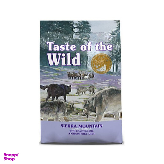 غذای خشک سگ تیست آف وایلد طعم بره کبابی کد 21280 وزن 2 کیلوگرم