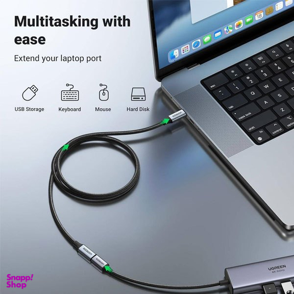 کابل افزایش طول Extension USB-C 3.1 یوگرین مدل US372 کد 30205 طول 1 متر