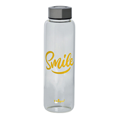 بطری شیشه ای یونیک طرح smile کد 3050