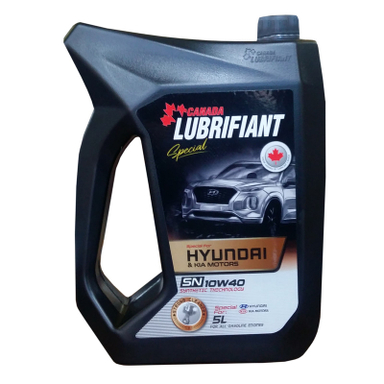 روغن موتور لوبریفنت کانادا مدل اسپیشیال 10W40 SN HYUNDAI & KIA حجم 5 لیتر