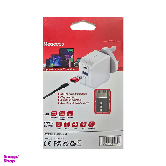 مبدل Type-C به USB می اکسس مدل Meacces LH02004