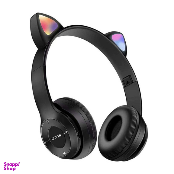 هدفون بلوتوثی تاشو طرح گربه ای مدل MZ47 LED