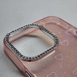 کاور گوشی موبایل مدل فانتزی قلب شاین دار مناسب اپل iPhone 13/14