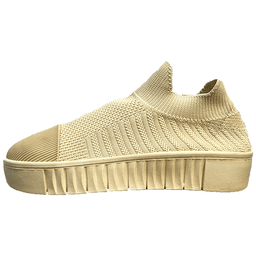 کفش زنانه مدل کشبافت کد 1111 رنگ نسکافه ای