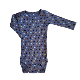 بادی نوزادی نیم ایت طرح ستاره کد 10257 رنگ آبی تیره