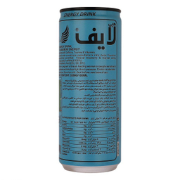 نوشیدنی انرژی زا بدون قند با طعم بلوبری هپی لایف حجم 250 میلی لیتر