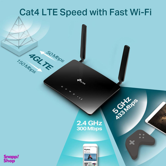مودم روتر بی سیم 4G LTE تی پی-لینک مدل Archer MR200/AC750 Ver 4