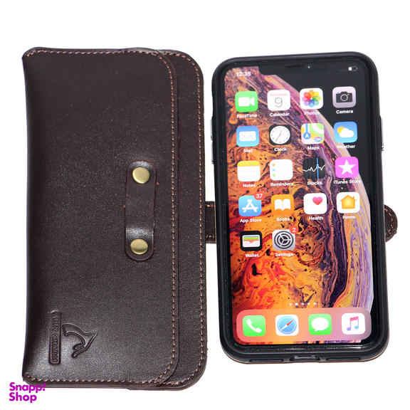 کیف گوشی موبایل چرم بارز مناسب موبایل تا سایز 7 اینچ مدل DM77