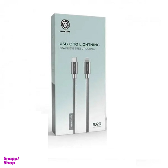 کابل دیتا Type-C به Lightning گرین لاین مدل GNSC2L20WSL طول 1 متر