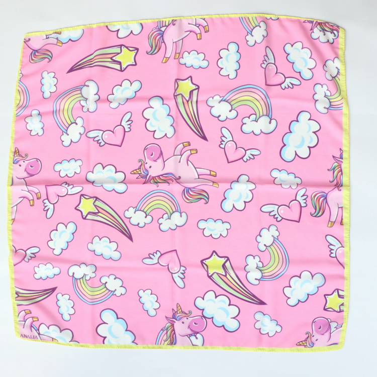 بیبی اسکارف دخترانه طرح یونیکورن کد 1045