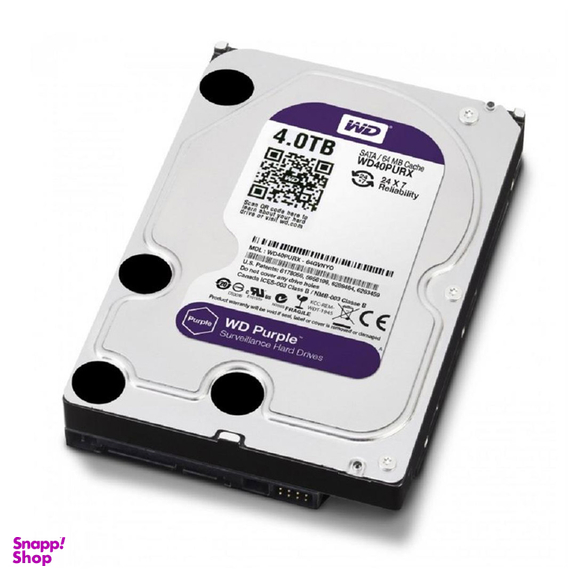 هارد دیسک اینترنال وسترن دیجیتال مدل Purple WD40PURZ ظرفیت 4 ترابایت