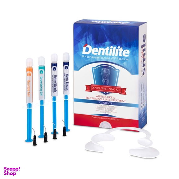 کیت بلیچینگ سفید کننده دندان خانگی دنتیلایت مدل Smile مجموعه 5 عددی