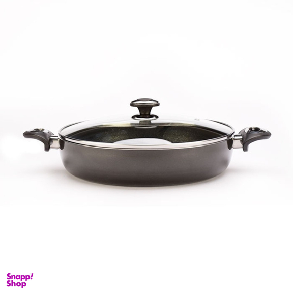 تابه دو دسته درب دار زرساب مدل گرانیتا سایز 28